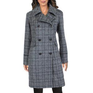 Vince Camuto grey plaid coat XXL